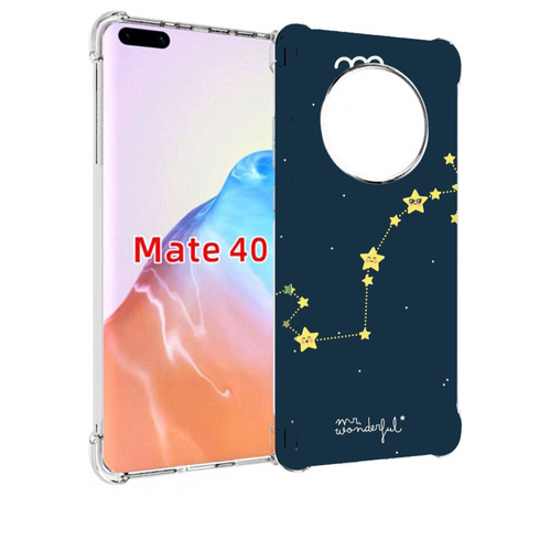 Чехол MyPads знак зодиака скорпион 1 для Huawei Mate 40 / Mate 40E задняя-панель-накладка-бампер