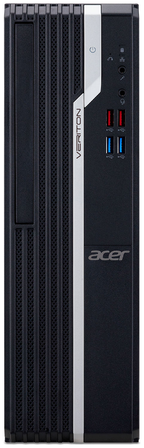 Системный блок Acer Veriton X2680G Pentium Gold G6405/4GB/128GB SSD/UHD Graphics 610/Win 10 Pro/NoODD/черный (DT. VV1ER.016)