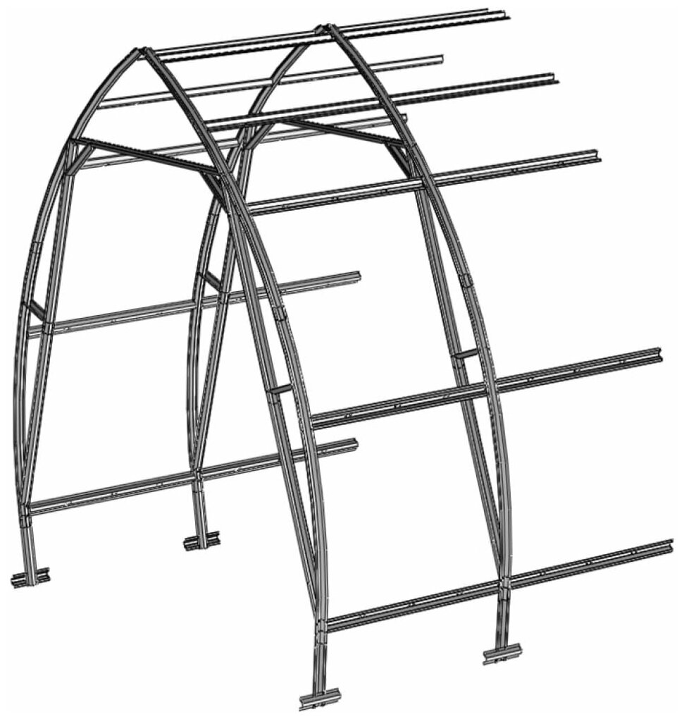 Каркас вставки к теплице 