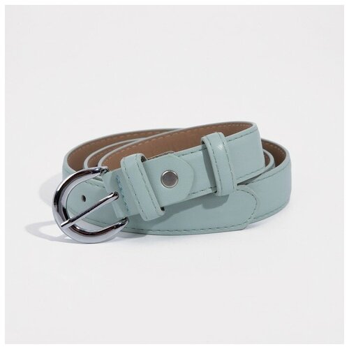 фото Ремень металл, длина 105 см., черный, голубой