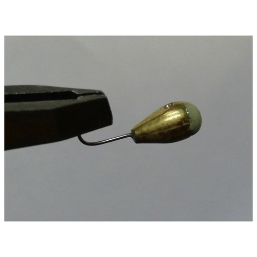 Мормышка вольфрамовая каблучок с фосфорной головкой, отверстие цвет: Золото 4мм 1гр 10шт мормышка вольфрамовая муравей ухо цвет золото 4мм 1гр 10шт