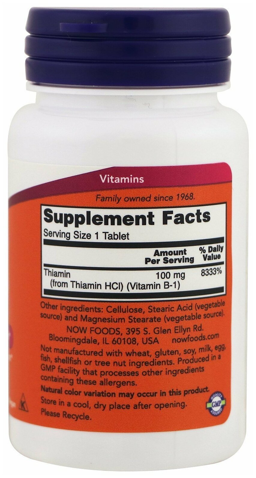 Vitamin B-1 таб., 100 мг, 150 г, 100 шт.