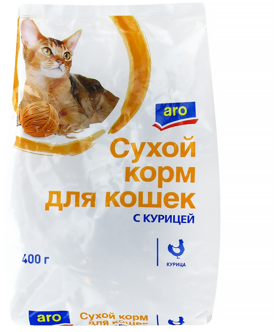 Корм Сухой ARO для кошек с курицей, 400гр. - фотография № 4