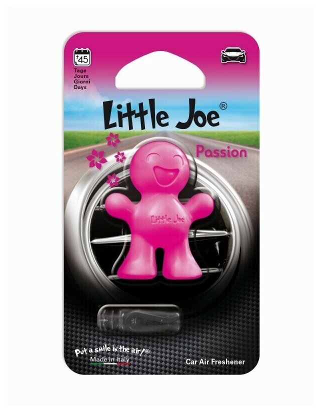 Ароматизатор для автомобиля в дефлектор улыбающийся человечек Little Joe Classic Passion, Цветочно-фруктовый