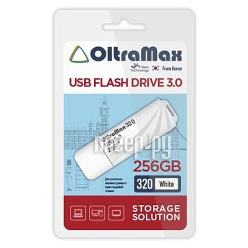 USB Flash Drive 256Gb - OltraMax 320 3.0 OM-256GB-320-White