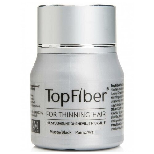 TopFiber Финский кератиновый загуститель волос (чёрный)