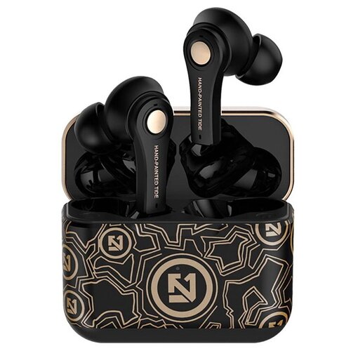 Беспроводные наушники Bakeey TS-100 Graffiti Desing TWS Wireless Stereo Earbuds Luxury Gold