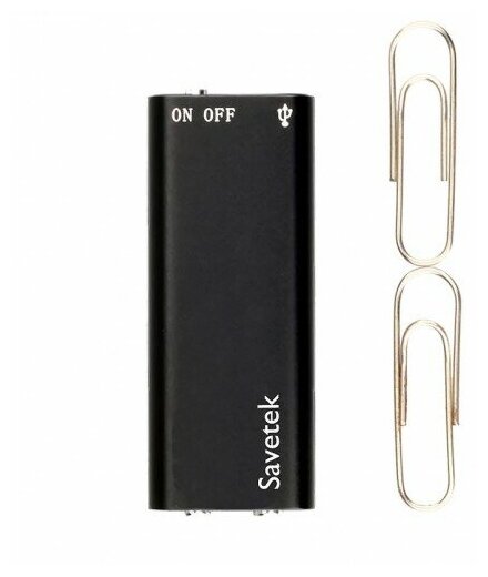 Компактный цифровой диктофон Savetek GS-R01S 8GB