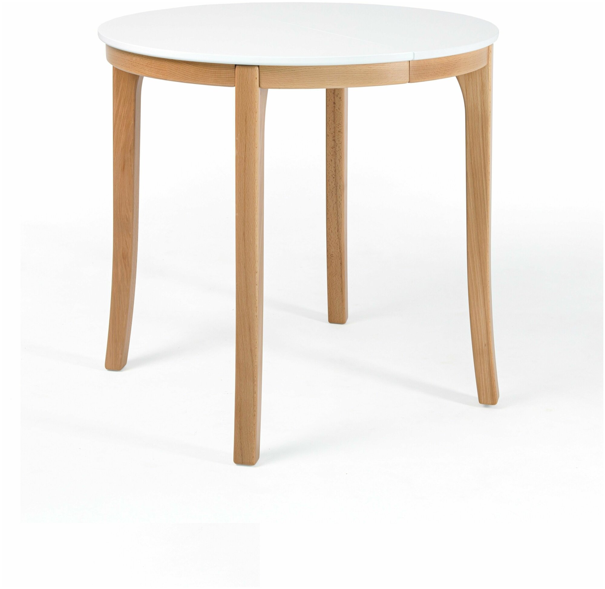 Стол кухонный , круглый раздвижной стол обеденный пайн, диаметр 80 см. Сканди