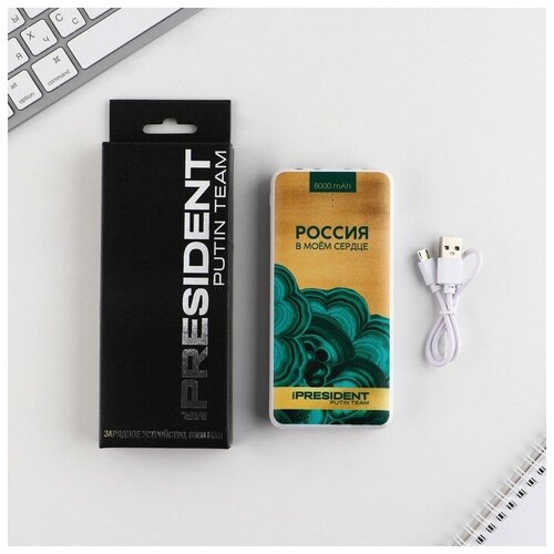 Зарядное устройство Россия в моём сердце 8000мА модель PB-19 145 х 69 см 241800₽