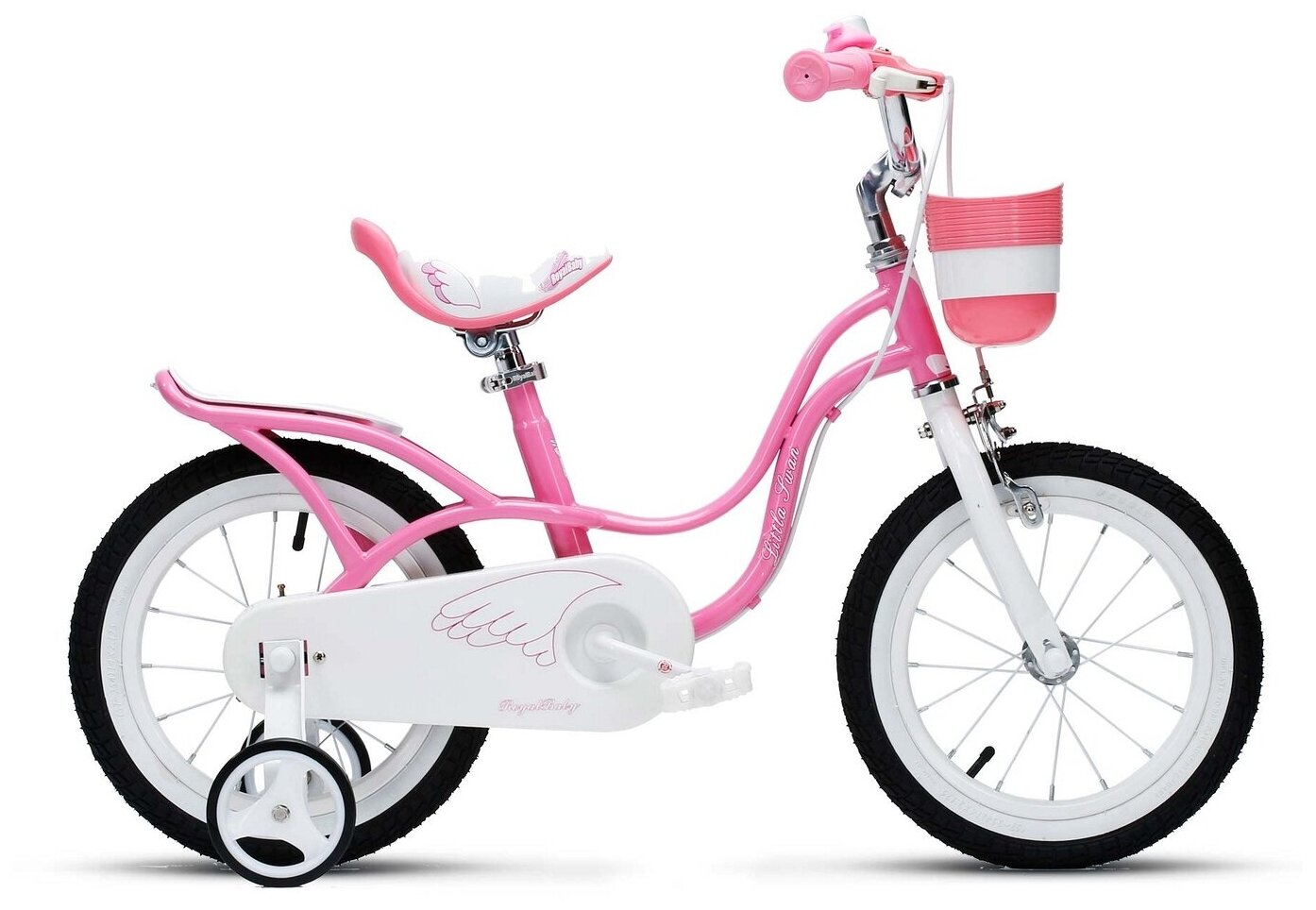 Велосипед Royal Baby Little Swan New 18" (2020) (Велосипед Royal Baby Little Swan 18", сталь, RB18-18 Розовый)