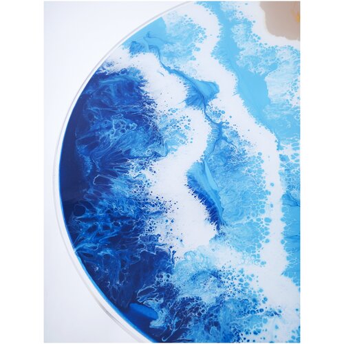 Журнальный столик из эпоксидной смолы Море