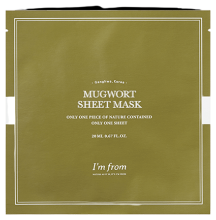 Im From Маска тканевая с полынью - Mugwort sheet mask, 23мл