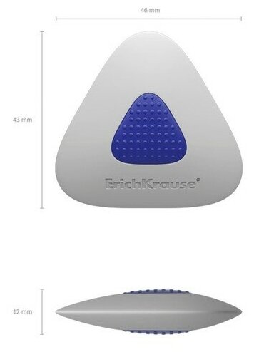 Ластик Термопластичная резина Erich Krause с пластиковым держателем Smart Triangle - фото №2