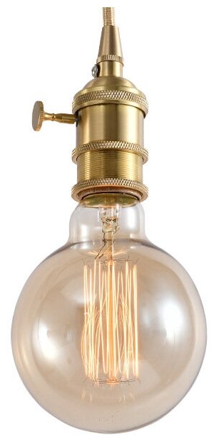 Лампа (лампочка) накаливания Эдисона Emilion Loft Edison G95 (E27, 40Вт, желтый свет)