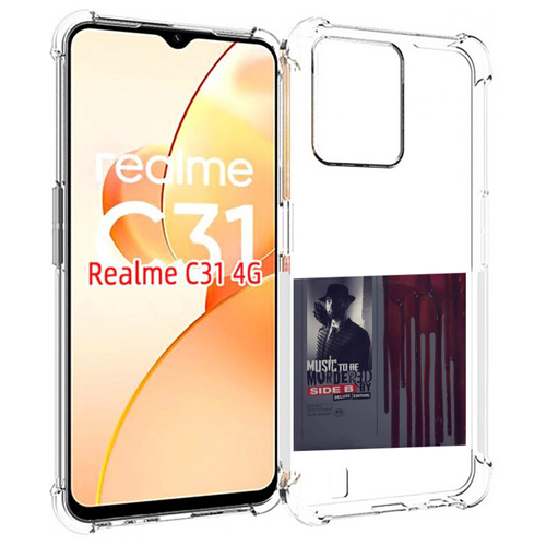 Чехол MyPads Eminem MUSIC TO BE MURDERED BY для OPPO Realme C31 задняя-панель-накладка-бампер чехол mypads eminem the marshall mathers lp 2 для oppo realme c31 задняя панель накладка бампер