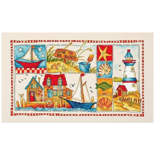 Набор для вышивания Letistitch "Gone to the Beach", 30x17 см