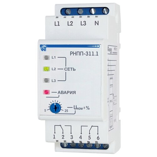 3425601311.1 Новатек-Электро Реле напряжения, перекоса и последовательности фаз РНПП-311.1 342560131