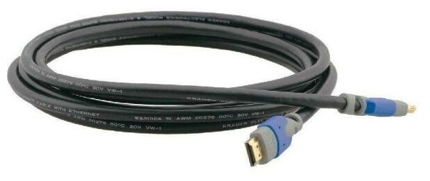 Кабель HDMI 1.8м Kramer C-HM/HM/PRO-6 круглый черный 97-01114006