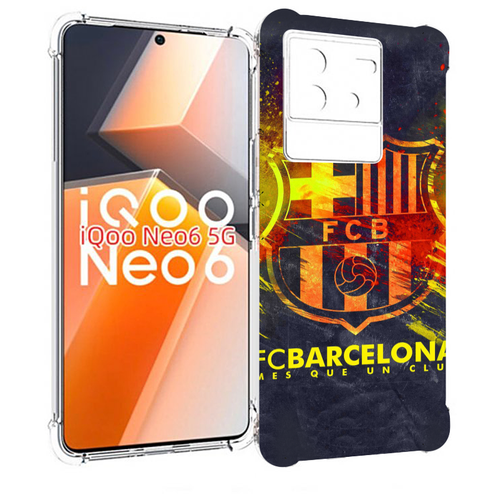 Чехол MyPads FC-Barcelona-Wallpaper-3 для Vivo iQoo Neo 6 5G задняя-панель-накладка-бампер