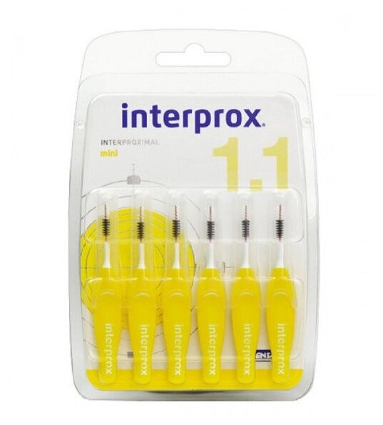Ершики межзубные Interprox 4G Mini (1,1мм) N6 DENTAID S.L. - фото №11