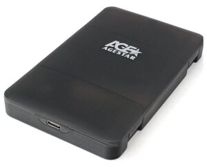 Внешний корпус для HDD/SSD 2.5" Agestar 3UBCP3C, пластик, черный, USB 3.0