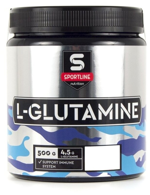 Аминокислота Sportline Nutrition L-Glutamine Powder, мандарин, 500 гр.