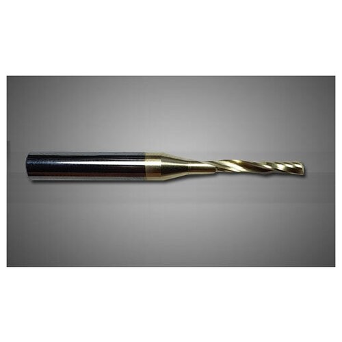 Концевая фреза Nubit-101-00300617: Серия-101: Твердосплавные однозаходные О-образные спиральные фрезы Helix 30° (выброс стружки вверх)