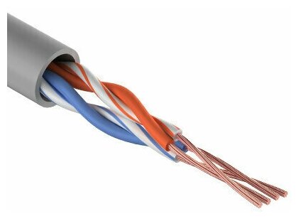 Кабель витая пара REXANT UTP 2PR 24AWG, CAT5e, STRANDED (бухта 305 м)