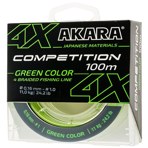 Шнур Akara Competition Green 100 м
