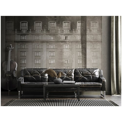 Авторские обои с Винтажным домом обои город стиль лофт 390х270 см флизелиновая основа экочернила 8900₽