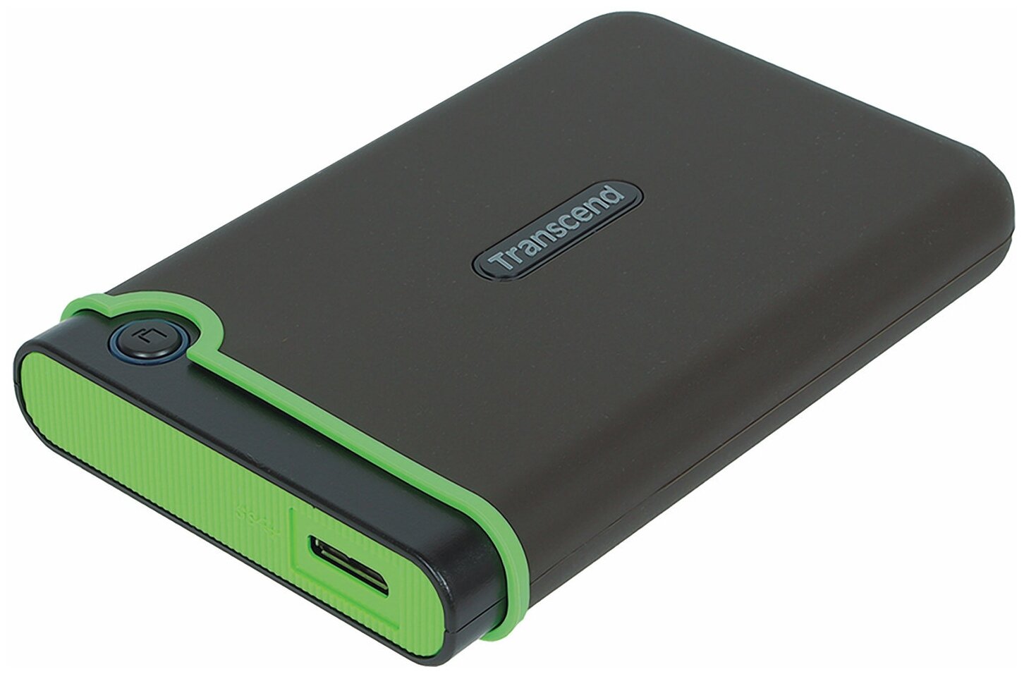 Внешний жесткий диск Transcend StoreJet 2Tb, черно-зелёный (TS2TSJ25M3S)