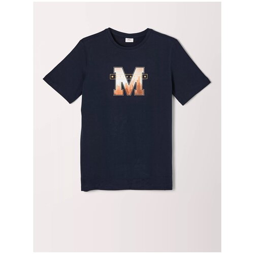 Футболка для мальчиков, s.Oliver, артикул: 402.10.203.12.130.2110872, цвет: бежевый, размер: L