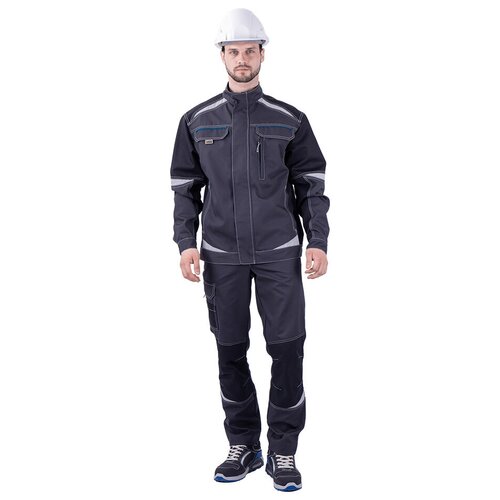 Куртка рабочая ГК Спецобъединение Турбо Safety (Кур 1604/96/170) 48-50 (M-L) рост 170-176 см темно-серая