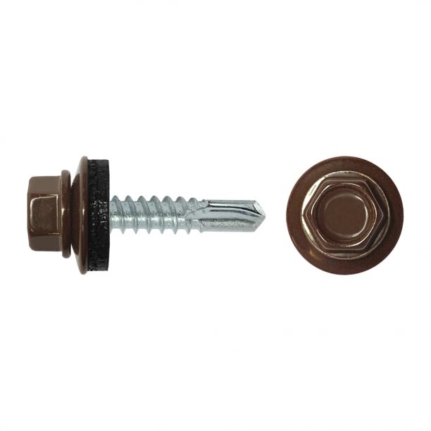 Кровельные саморезы FIXBERG 5,5х25 мм 60 шт RAL8017