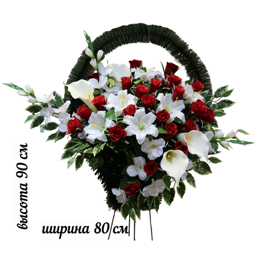 Искусственные цветы в корзине 4200₽