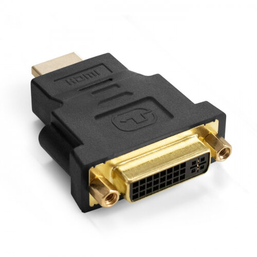 Переходник DVI-D-HDMI Exegate EX-HDMI-DVI-3, 25F/19M, v 1.4b, позолоченные контакты, экран (EX294729RUS)