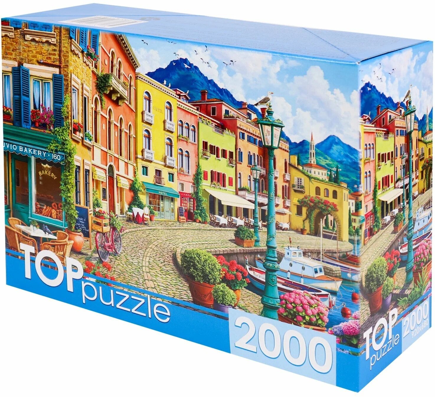 Пазл TOP Puzzle 2000 деталей: Прогулка по солнечной набережной