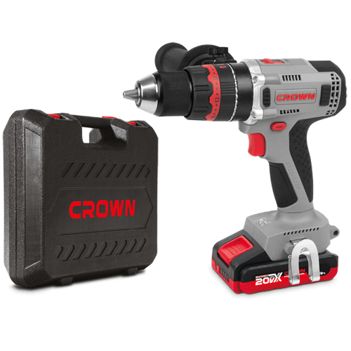 Аккумуляторная ударная дрель-шуруповерт Crown CT21093HMX-2 BMC 2х20 Ач 19490₽