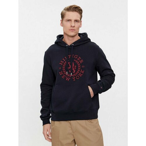 Худи TOMMY HILFIGER, размер XL [INT], синий худи муж he2472 adidas run icon hd black размер l