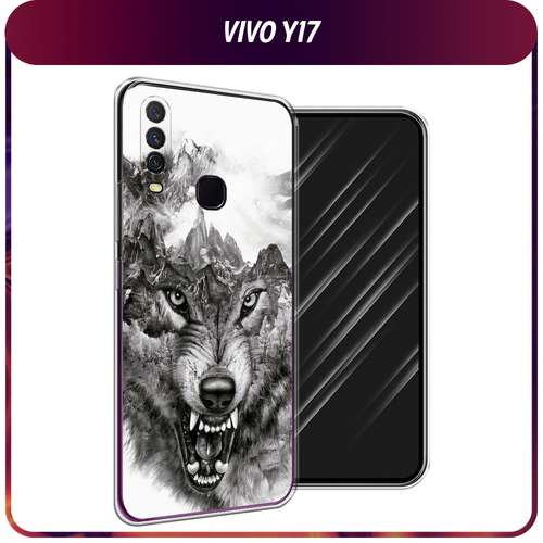 Силиконовый чехол на Vivo Y17/Y12 / Виво Y17/Y12 Волк в горах