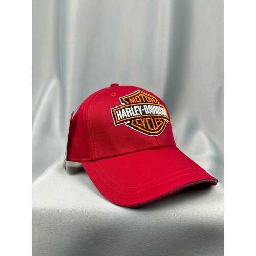 фото Бейсболка harley-davidson харлей мото кепка, размер one size, красный