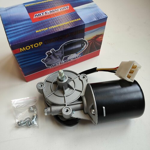 Моторедуктор стеклоочистителя ВАЗ 2108-21099 2113-2115 Волга Газель УАЗ Патриот аналог 1753730 12В 10вт Автомагнат 1713730 1920₽