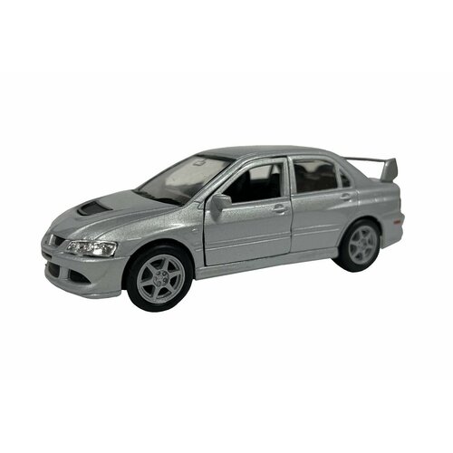 Модель машины 1:38 Mitsubishi Lancer Evolution VIII Welly 42338W серый машинка welly 1 38 mitsubishi lancer evolution viii желтая 42338w жёлтая