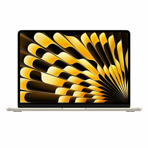 Ноутбук Apple MacBook Air 15 2024 M3 8/256GB Starlight/белый MRYR3 (EU, RU) золотистый