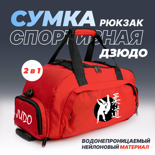 Сумка спортивная Aika, 25 л, 23х25х45 см, красный