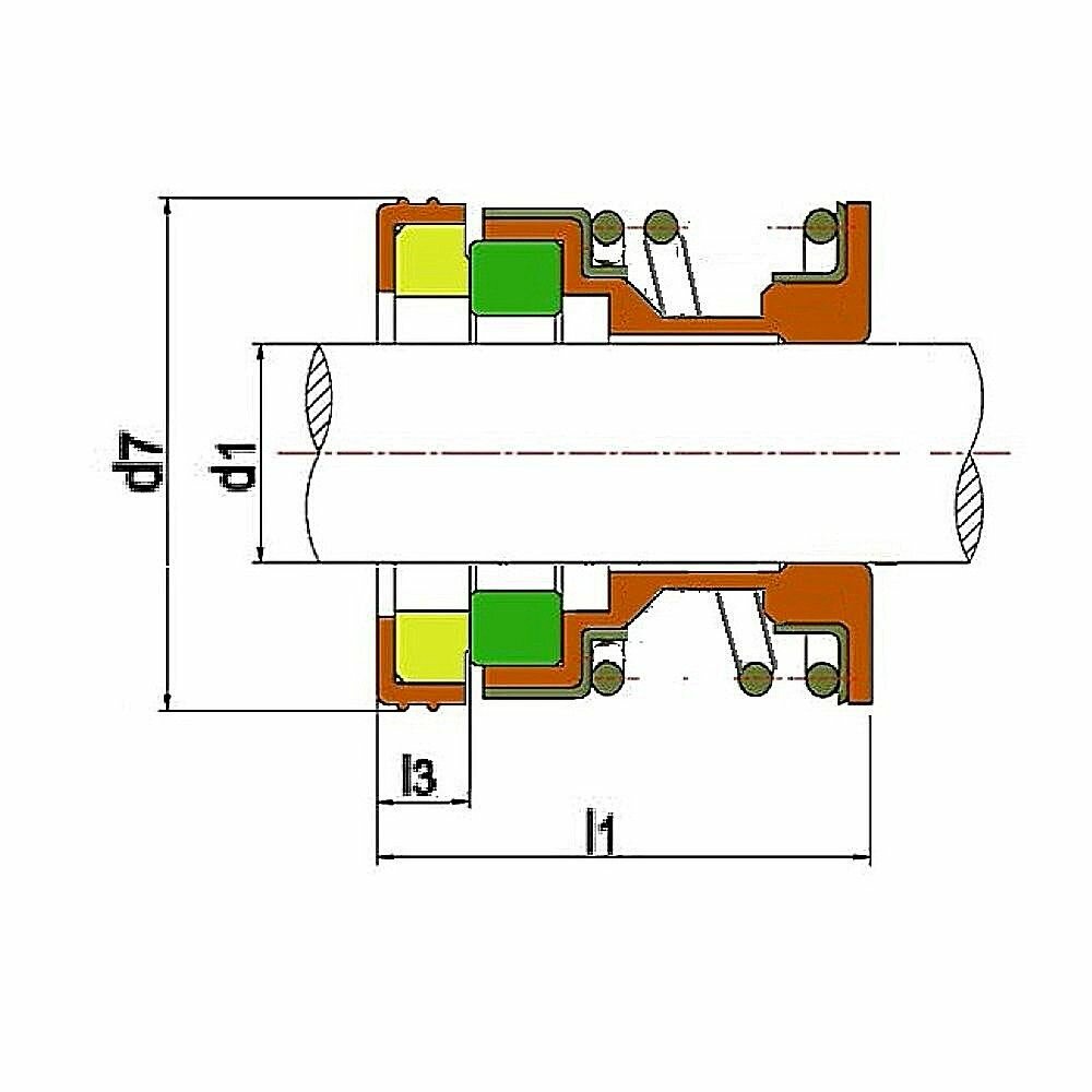 109-25 (40) S/M торцевое уплотнение/уплотнитель торцевой для насоса, для насосной станции, для электродвигателя — фото 1