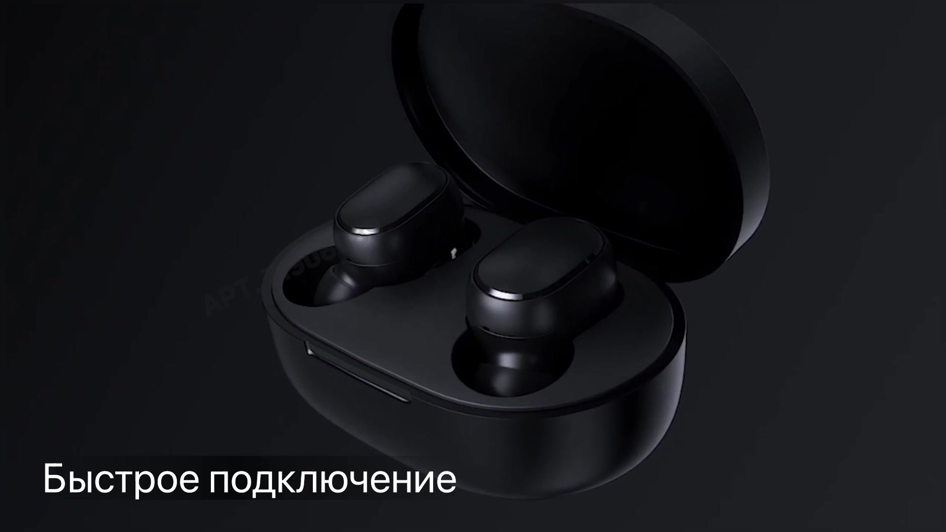 Беспроводные наушники Xiaomi Redmi AirDots 2 CN, microUSB, черный — фото 1