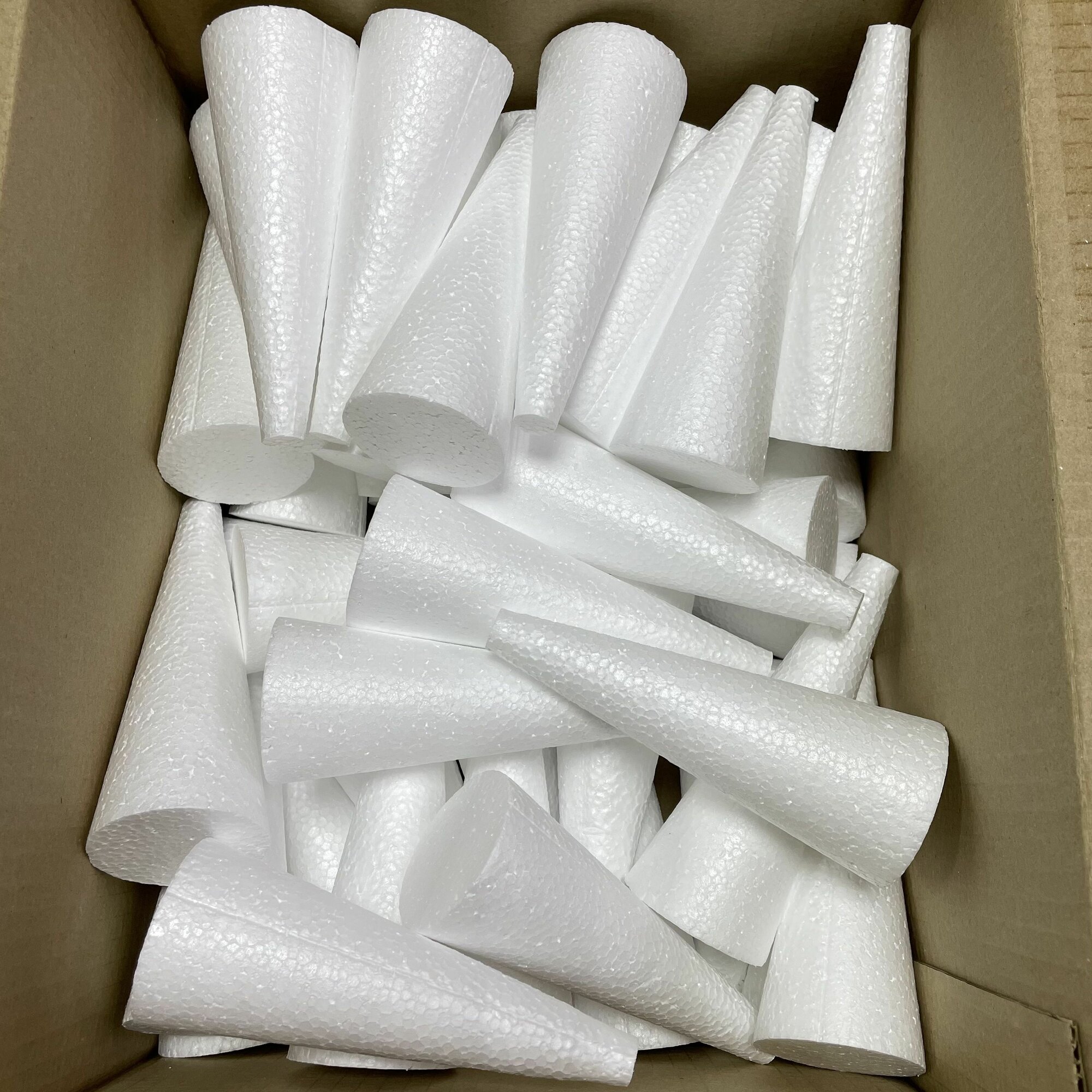Конус из пенопласта 15х6см, 60шт