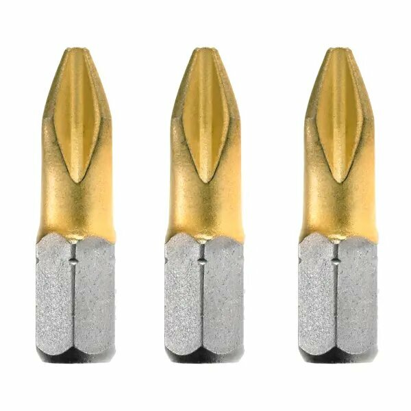 Биты Для Электроинструмента BOSCH Бита - насадка Bosch MAXGrip 25мм PH2 (3шт) 2.607.001.546